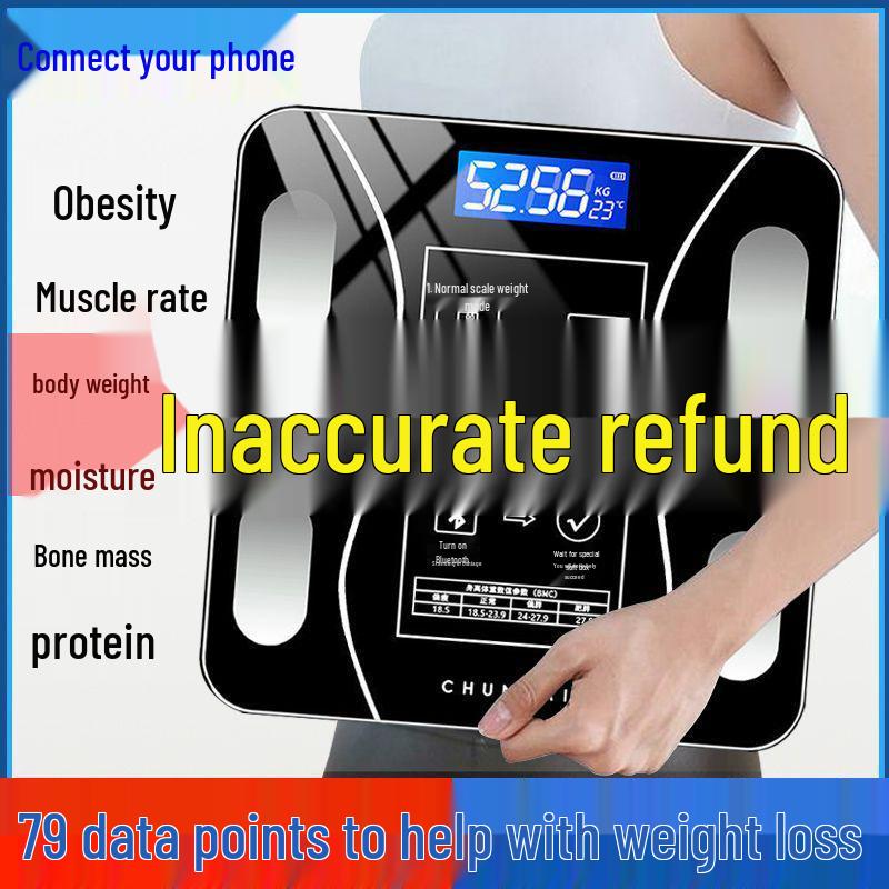 Smart Bluetooth Body Fat & Weight Scale for Health and Fitness