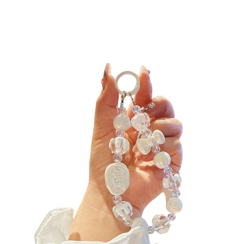 Eye Catching Mobile Phone Chain Handmade Beaded Cellphone Lanyard For Women Girls Telephone Strap Jewelry Drop-resistant