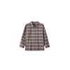 Women's Plaid Color Weave Pima Cotton Button-Up Long Sleeve Shirt - Autumn/Winter Collection, Style FSY51266