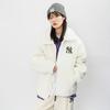 New MLB Velvet Jackets Unisex Ivory White 3AJPF3016-50IVS