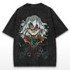 Anime My Hero Academia Printed T Shirt Shigaraki Tomura Gothic Y2k Vintage Washed T-shirt Men's Clothing Pure Cotton Tees Tops