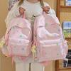 College Style Schoolbag Junior High School Girls Girl Heart Stars Large Capacity Simple Versatile High Value Backpack Tide