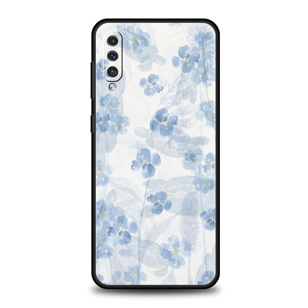 Soft Pale Little Flower Phone Case For Samsung A56 A36 A26 A54 A52 A24 A14 A50 A72 A70 A06 A12 A22 A34 A42 A32 A04s A16 5G Cover
