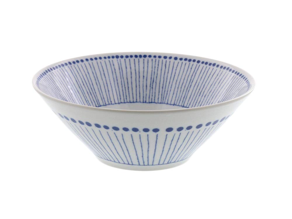 Tableware East Large Trapezoid Bowl, Tamajukusa, Aosou, 20.5cm