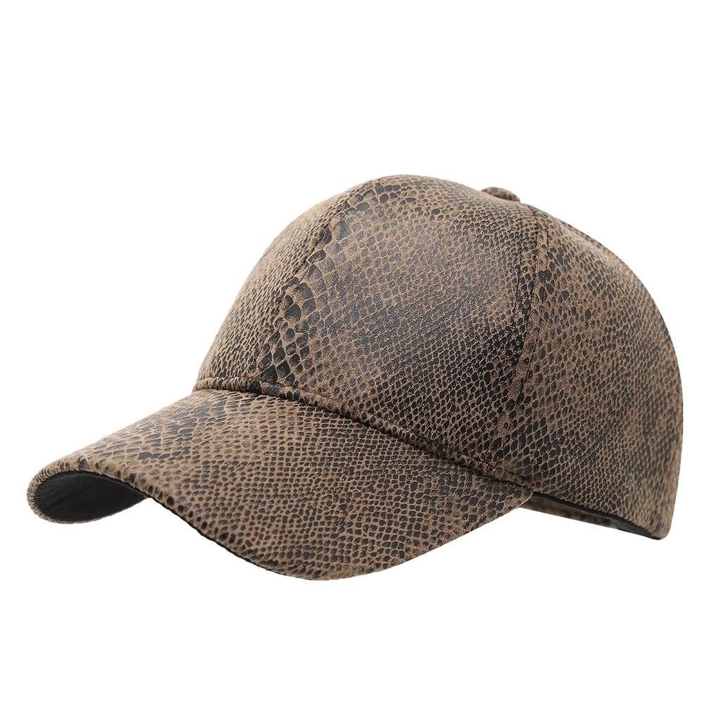 New Snake Pattern Baseball Cap Men's and Women's Street Fashion Personalized Cap Spring and Summer Casual Sun Hat