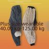 Men's Plus Velvet Thicken Cotton Trousers: Winter Warm, Casual Fit, Elastic Ankle, Suitable for Middle-Aged and Elderly.