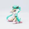 Hatsune Miku Statuetta Azione Carina da Scrivania 12cm Versione Maglietta Gatto. Figurina Anime Ragazza Kawaii Modello Giocattolo Regalo