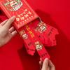 12Pcs/Box Traditional DIY Red Envelope Cartoon Snak Year Red Envelope Draw Lots Red Pocket  New Year