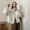 Women's Spring/Fall Loose-Fit Casual Warm Short Jacket, Korean-Style Round-Neck Lightweight Jacket