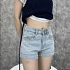 2026 New American Retro High-Waist Spicy Girl Slim Fit Denim Shorts for Women - Summer Style Hot Pants