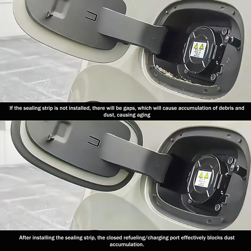 1/2Pcs Automobile Fuel Tank Cap Sealing Strip Universal Charging Port Cover Seal Ring Waterproof Dustproof Car Accessories