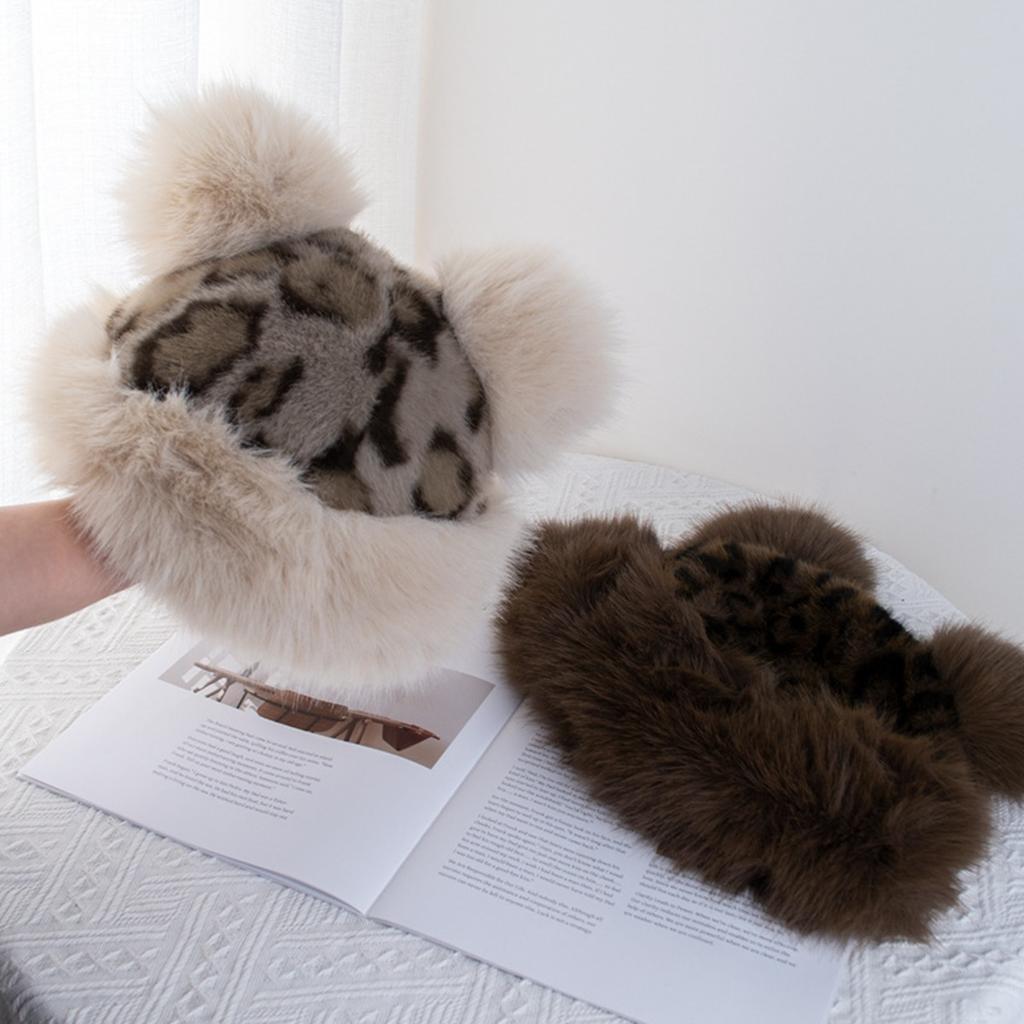 Dicke Mütze, Warme Mütze, Plüschmütze, Ohrenschützmütze, Mütze, Strickmütze, Winddichte Mütze, Plüschmütze