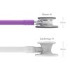Classic Stethoscope 5832 Binaural Stethoscope with Adult and Pediatric Chestpiece Lavender 3M™ Littmann® III™ Single-Tube (Silver/Stainless Steel),