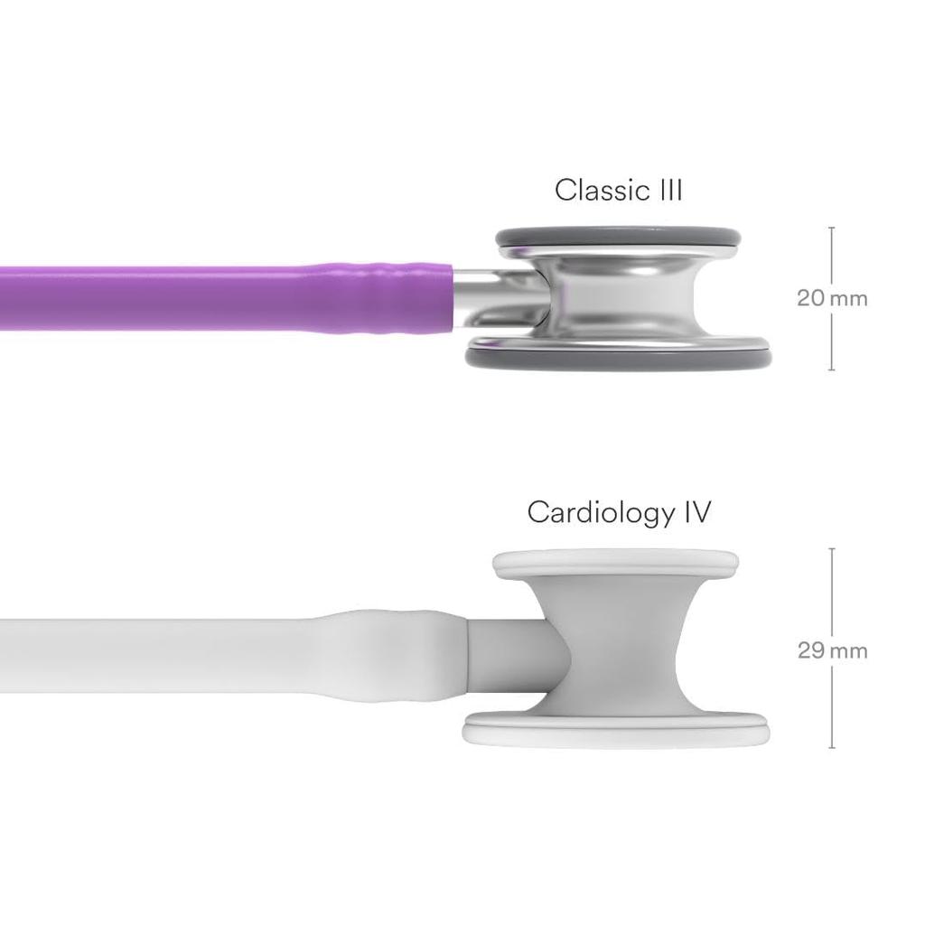 Classic Stethoscope 5832 Binaural Stethoscope with Adult and Pediatric Chestpiece Lavender 3M™ Littmann® III™ Single-Tube (Silver/Stainless Steel),
