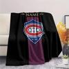 Custom Name Montreal Canadiens2 Flannel Blanket, High Quality Comfortable for All Seasons, Home Decor, Warmth and Comfort