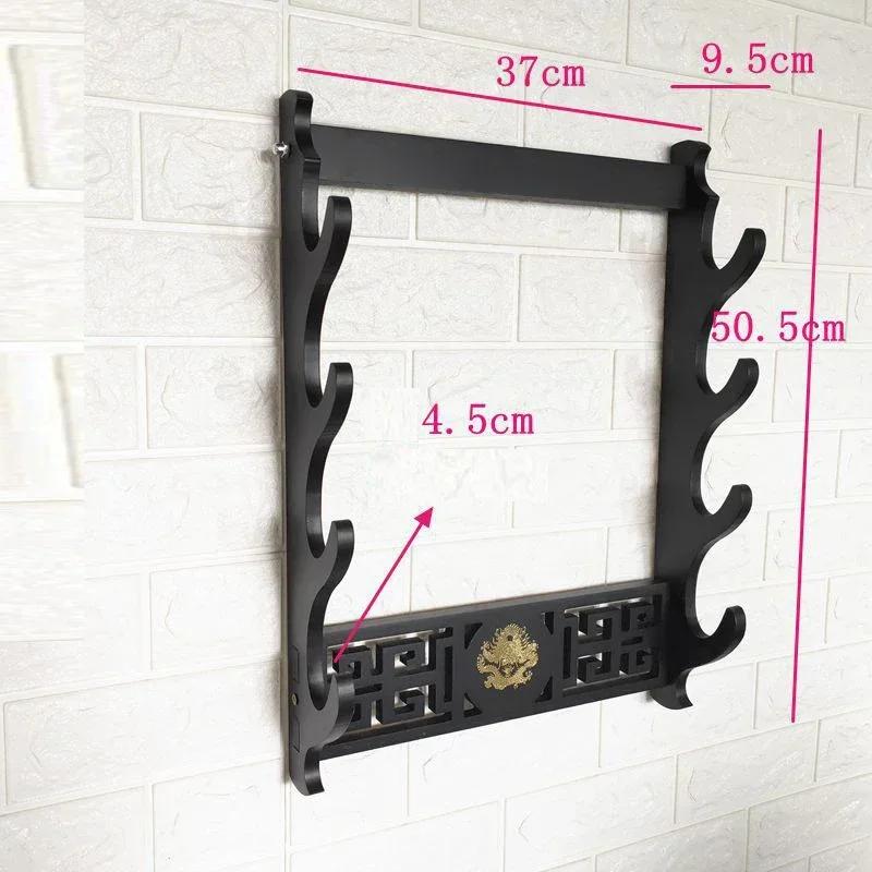 1/2/3/4 Tiers Sword Holder Classical Hollow Out Flute Storage Rack Wall Mounted Japanese Katana Sword Knife Display Holder