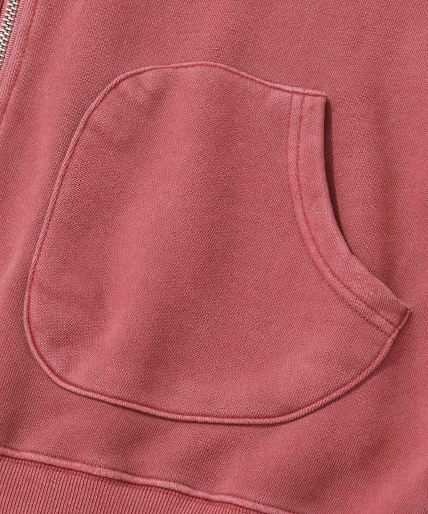 Stends [M~4Xl] Pigment Arch Logo Hoodie Zip-Up_Pink