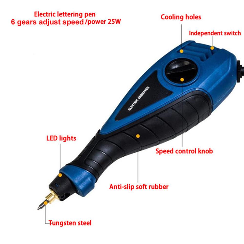 Penna per Scrittura Incisore Elettrico Metallo Metallo Legno Penna per Incisione Legno Design Strumento in Plastica Penna per Intaglio 25W Legno Lignea