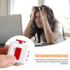 Stress Relief Mini Cube Toy Portable Six-Sided Anxiety Relieving Cube Home Office Worker Silent Calming Cube Sensory Toy