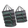 Hanging Drying Mesh with Zipper Breathable Polyester Foldable Hanging Mesh Drying Rack for Fish Vege
