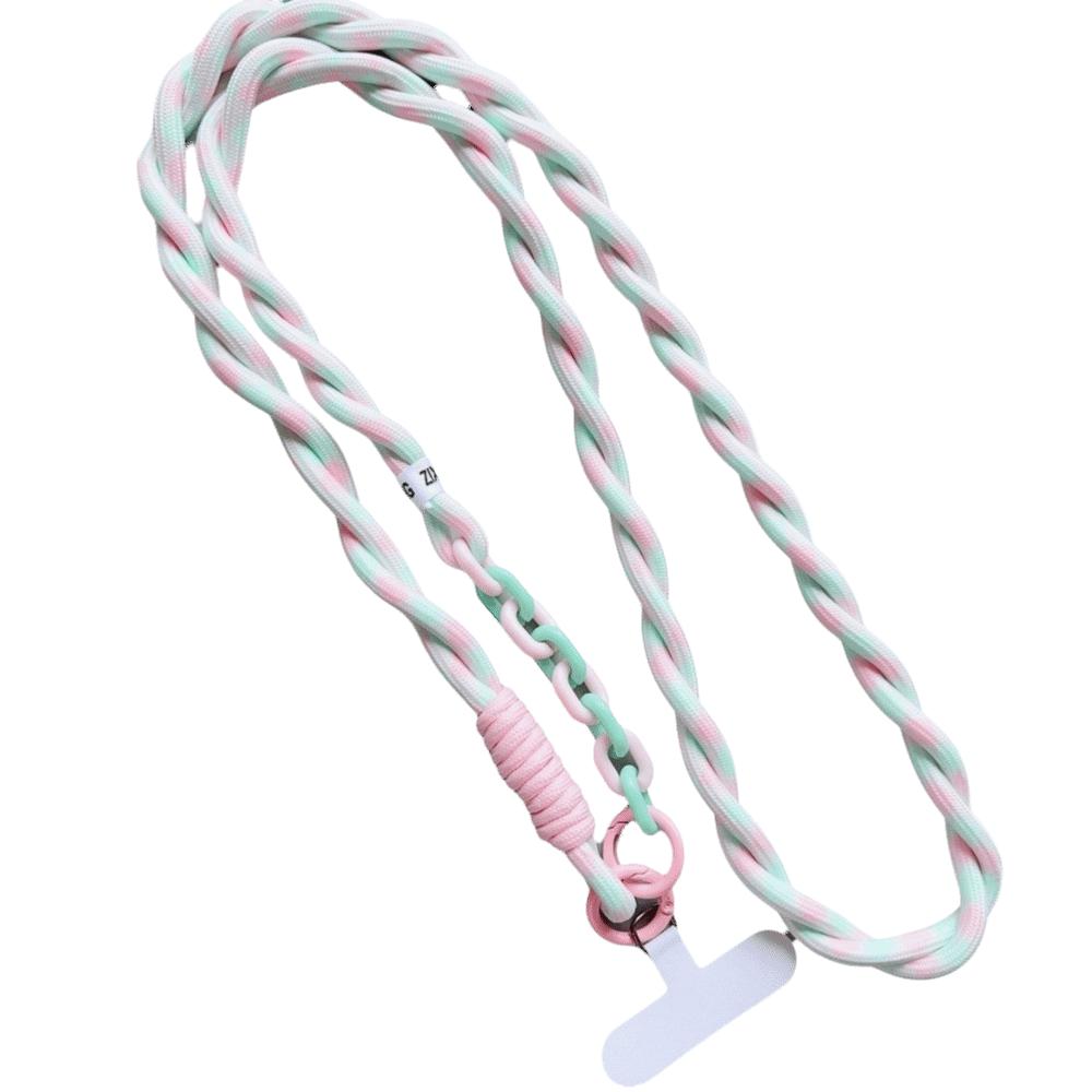 Anti-lost Braided Phone Lanyard Dopamine Crossbody Hanging Rope  Phone Charm Accessories 06