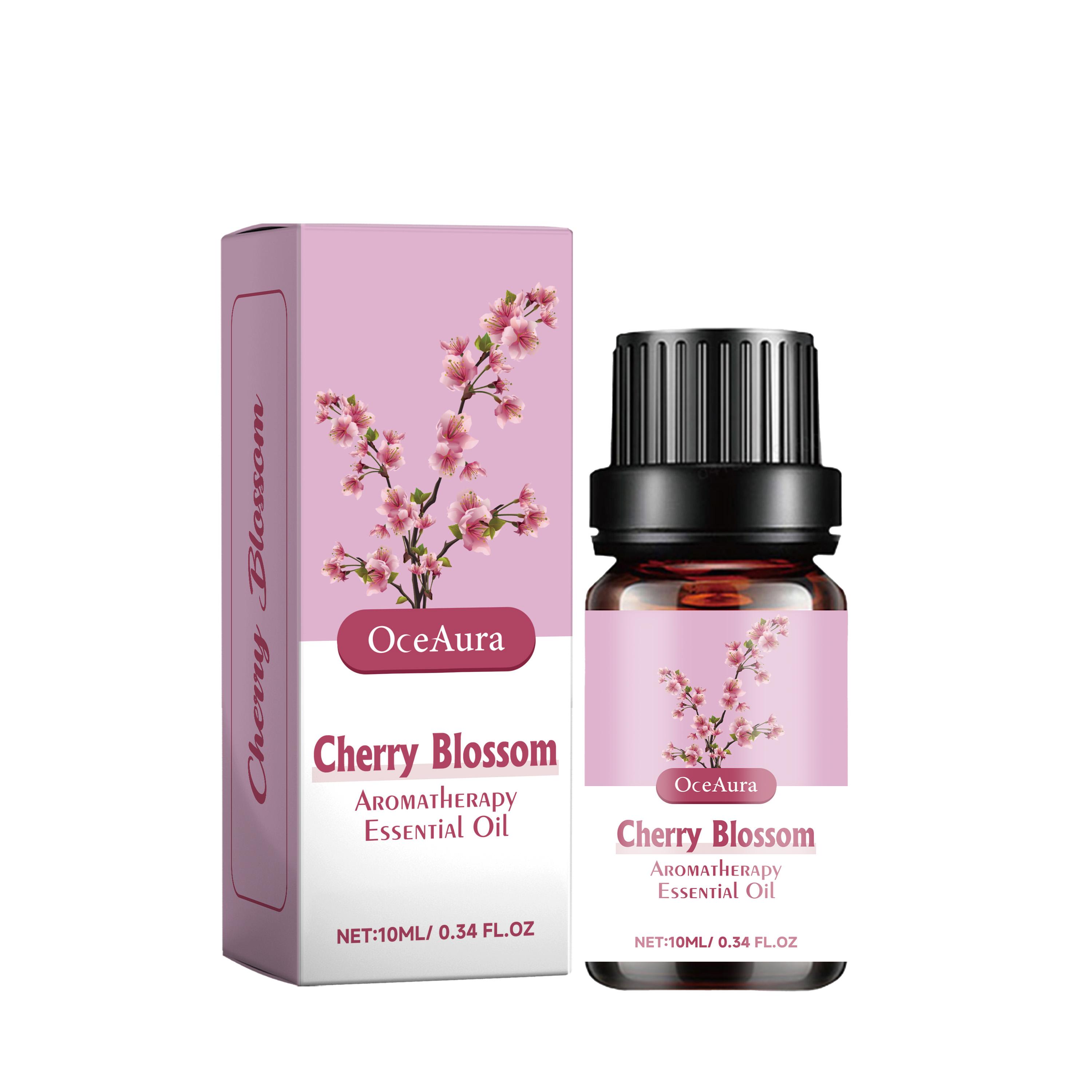 

10ml Cherry Blossoms Plant Essential Oil for Humidifier Diffusers Moisturizing Nourishing Skin Essence Relaxing Body Massage Oil