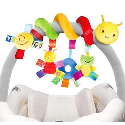 Baby Crib Hanging Rattles Toys Car Seat Toy Soft Mobiles Stroller Crib Cot Spiral Toy Pram Hanging Dolls for Babies Newborn Gift