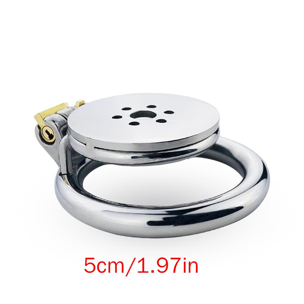 Disc Flat CB Lock Metal Chaste Device Adult Sex Toys Penis Cage Cock Ring Slave Urethral Chastity BDSM
