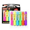 Luminous 12-Color Twist-Up Face Paint Crayon Set for Clean Hands and Halloween Body Art