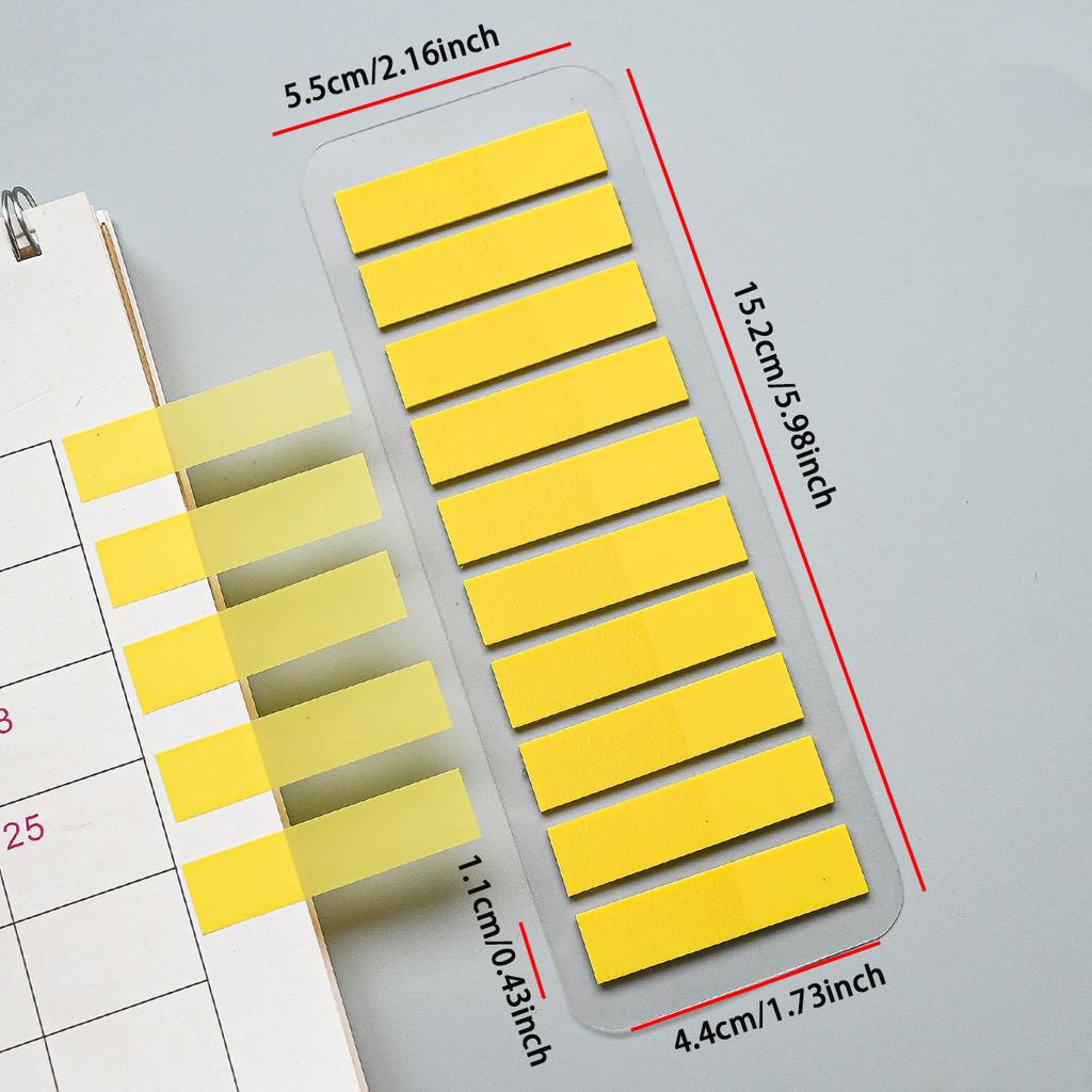 Confezione Bulk 200-2400 Pezzi Note Adesive Trasparenti Segnalibri per Indici Segnalibri per Pagine Etichette Adesive per Segnalare Pagine e Classificare Documenti