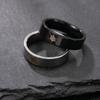 Titanium Steel Jewelry Marked Spider Web Bat Couple Rings Personality Punk Stainless Steel Ring Set