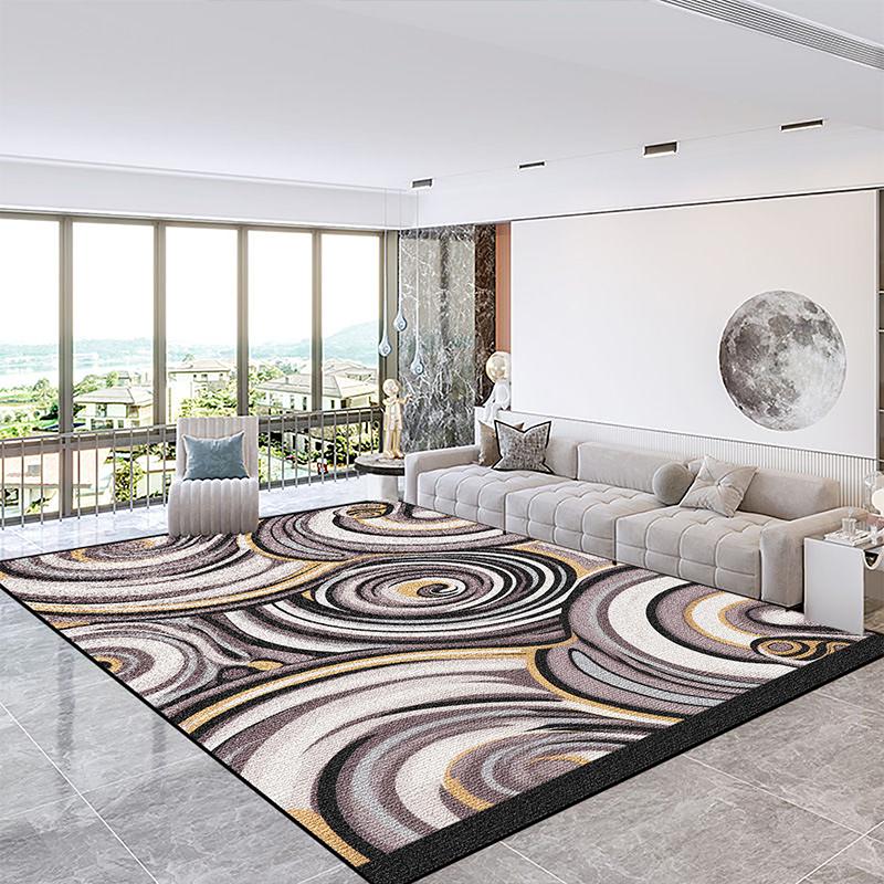 Nordic Light Luxury Large Area Rugs for Living Room Abstract Decoration Sofa Side Carpets Easy Clean Bedoom Cloakroom Floor Mats