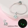 Borboleta de Cobre Galvanizado Brilhante Veado Sika Animal Luminoso Série Pingente Charm Compatível com Pulseira Original Joia Bonita Presente