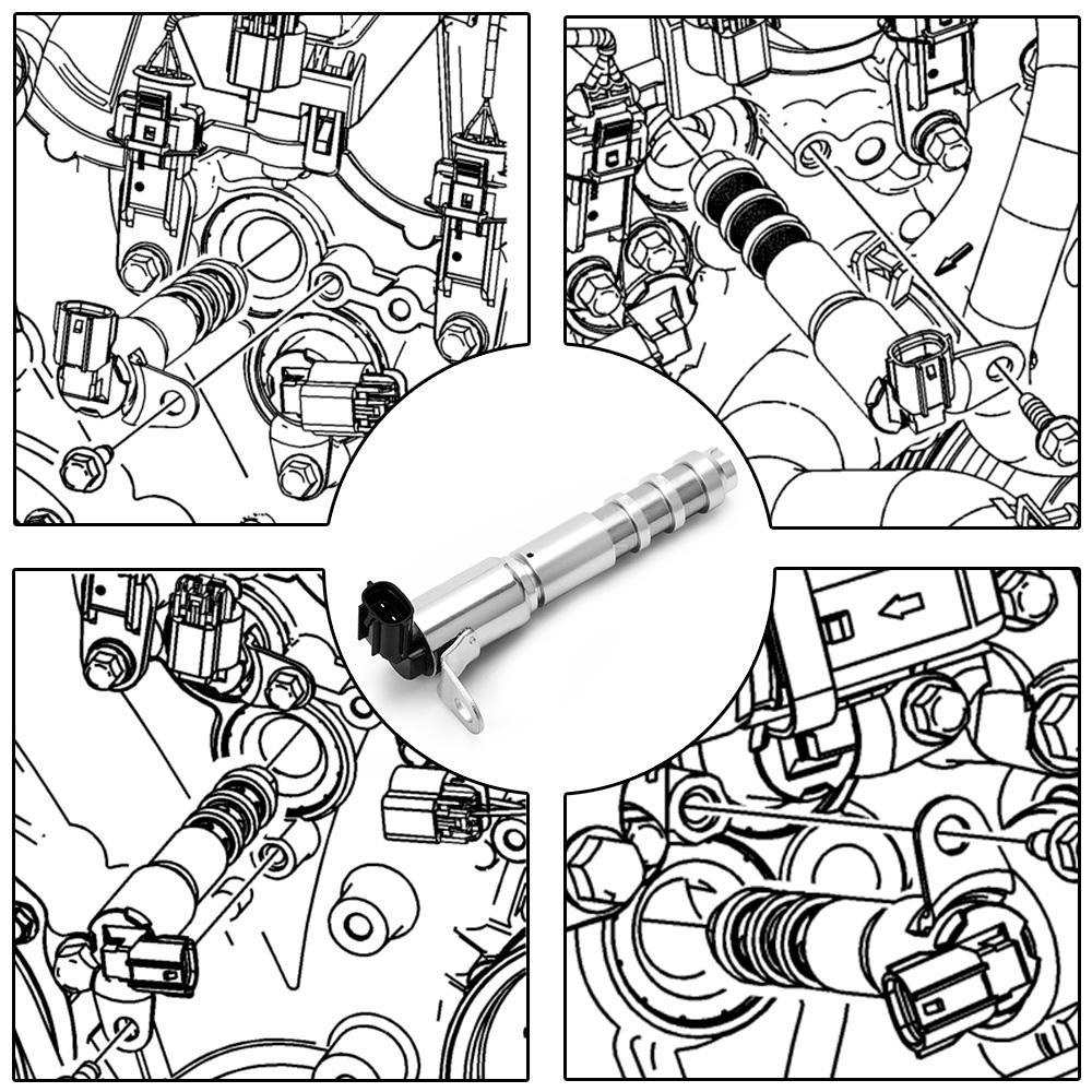 Solenoid variabilního časování sání pro GM Buick Cadillac Chevy GMC 3.6 12586722, 12588943, 12615613, 12626012, 12636175