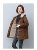 Women's 2024 Winter Fleece-Lined Parka: Mid-Length, Loose Fit, Plus Size, Thick Cotton Coat for Middle-Aged Moms