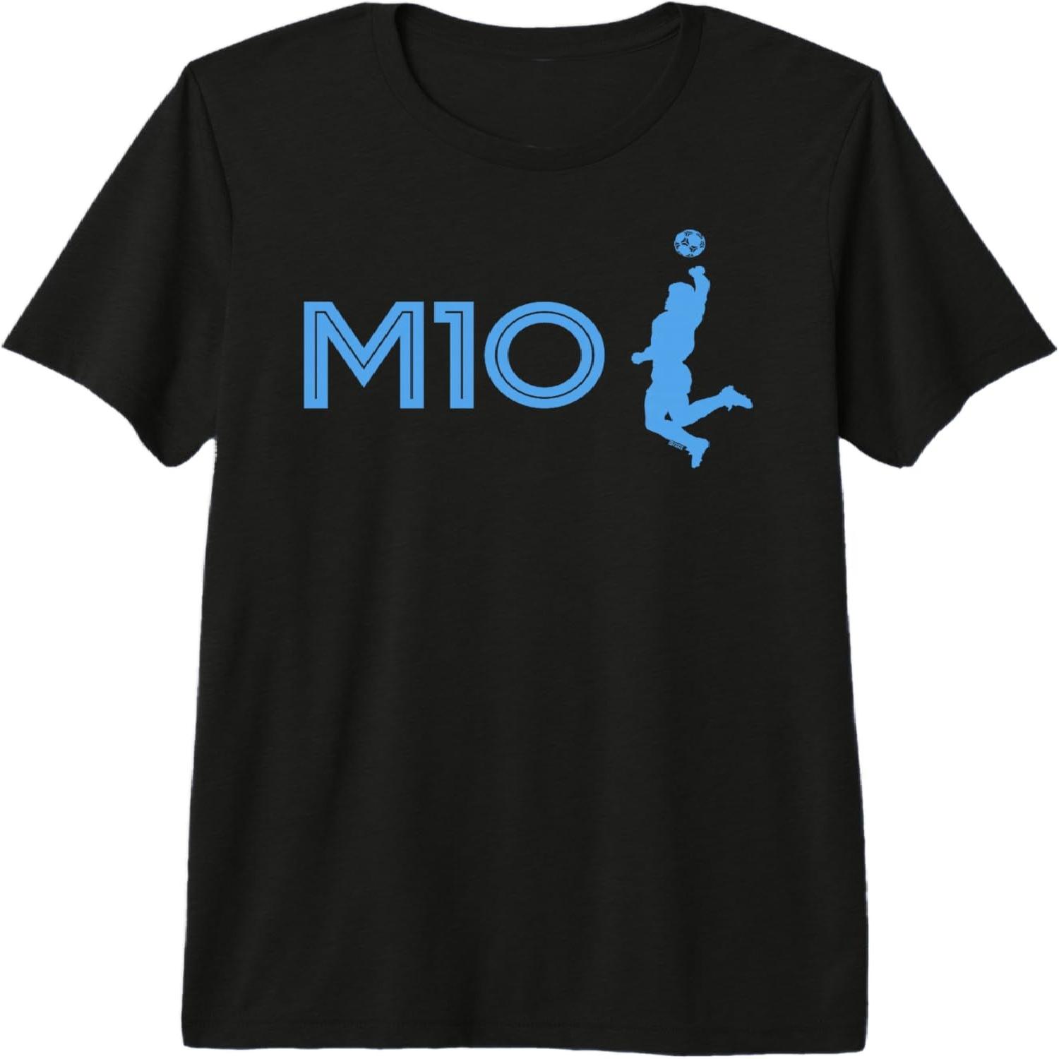 Diego Maradona M10 La Mano de Dios Hand of God Soccer Logo Premium Tri-Blend T-Shirt S