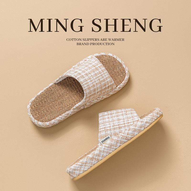 Japanske linsko sommer innendørs hjem husholdning svetteabsorberende sklisikre fire sesonger gulv bomull og lin klut mopp