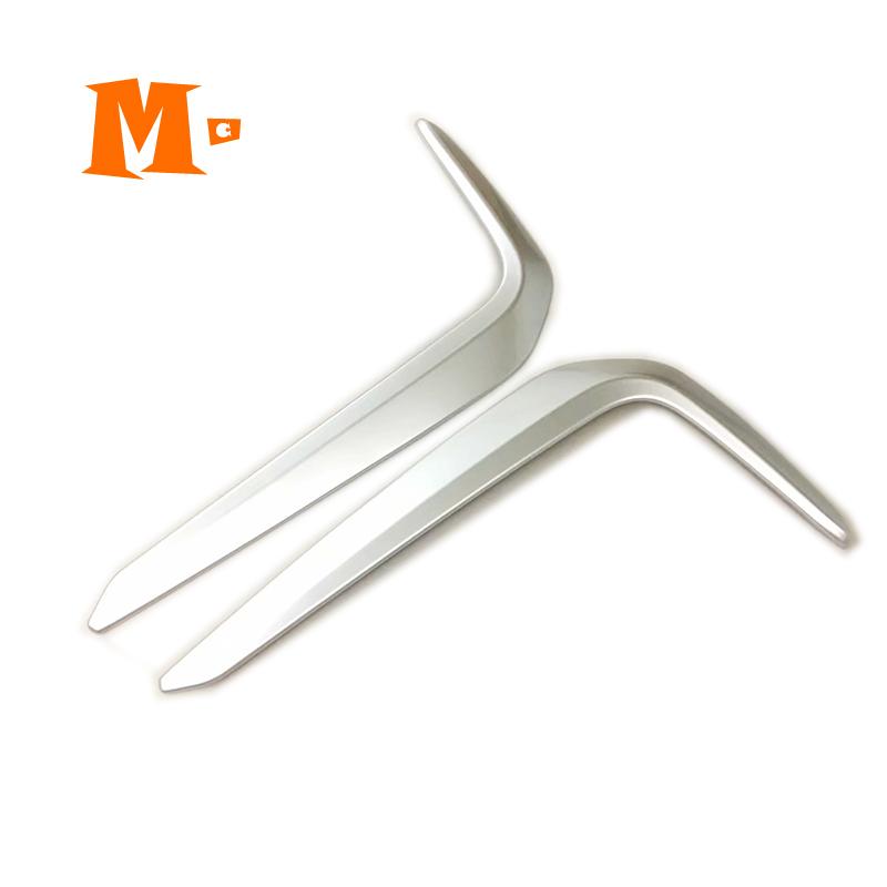 ABS Chrome For BMW 5 Series G30 530 liM 2017 2018 Exterior Front Fog Decoration Strips Cover Trim Car Accessories Sticker