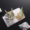 Stunning Genshin Impact Xiao Mask Brooch Unique Night Light Glow Cartoon Design Pin