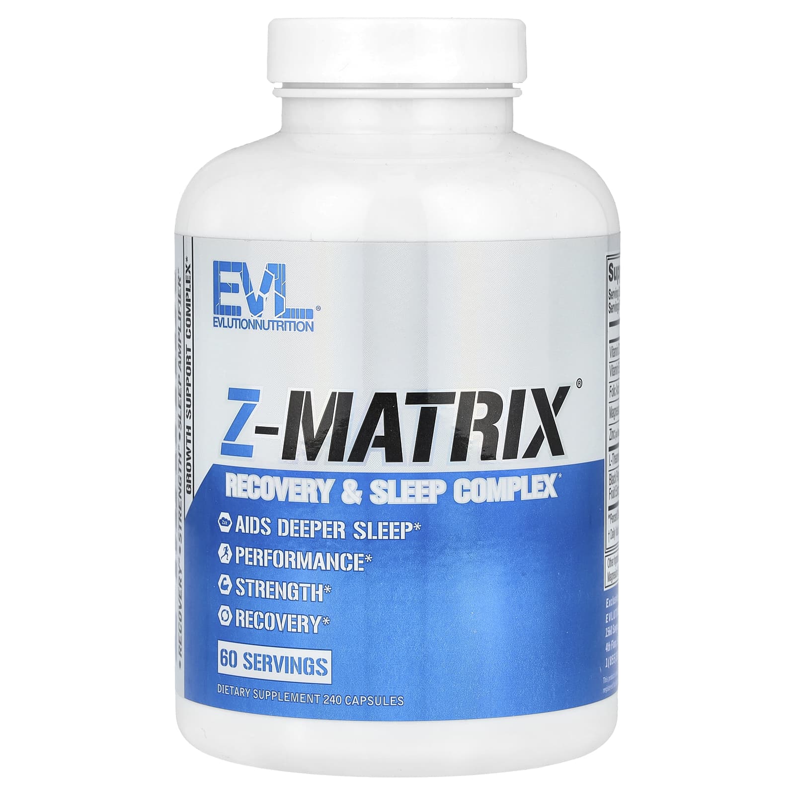 

EVLution Nutrition, Z-Matrix, Recovery & Sleep Complex, 240 капсул