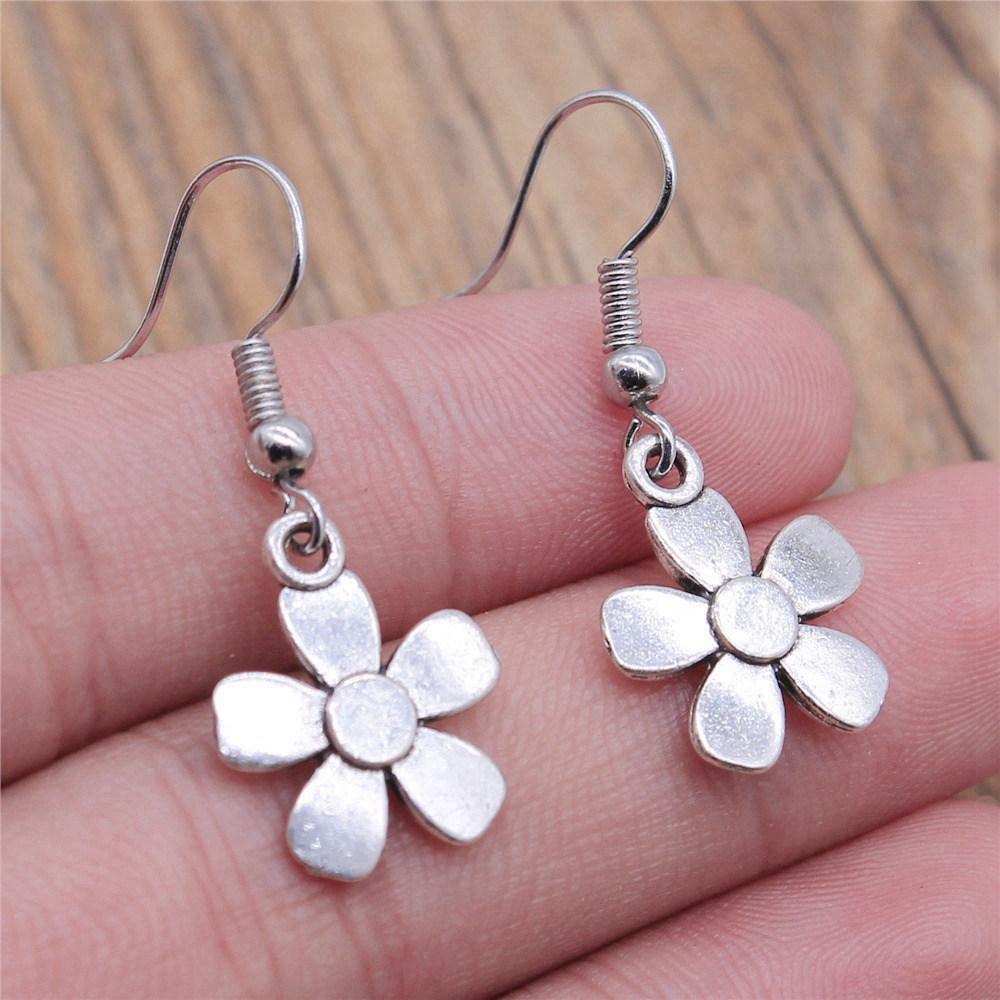 Drop & Dangle Earring Plant Flower Wedding Jewelry FindingsEarring Size 18x19mm QE019