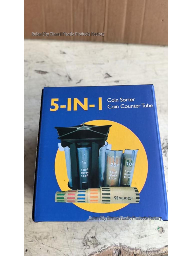 Organizzatore Cilindrico Sorter & Contamonete 5-in-1