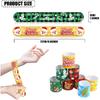 FOIMAS 48pcs Christmas Slap Bracelets,Xmas Santa Reindeer Snap Bracelet Wristband for Kids Christmas Stocking Stuffer Bag Filler Party Favor Supply