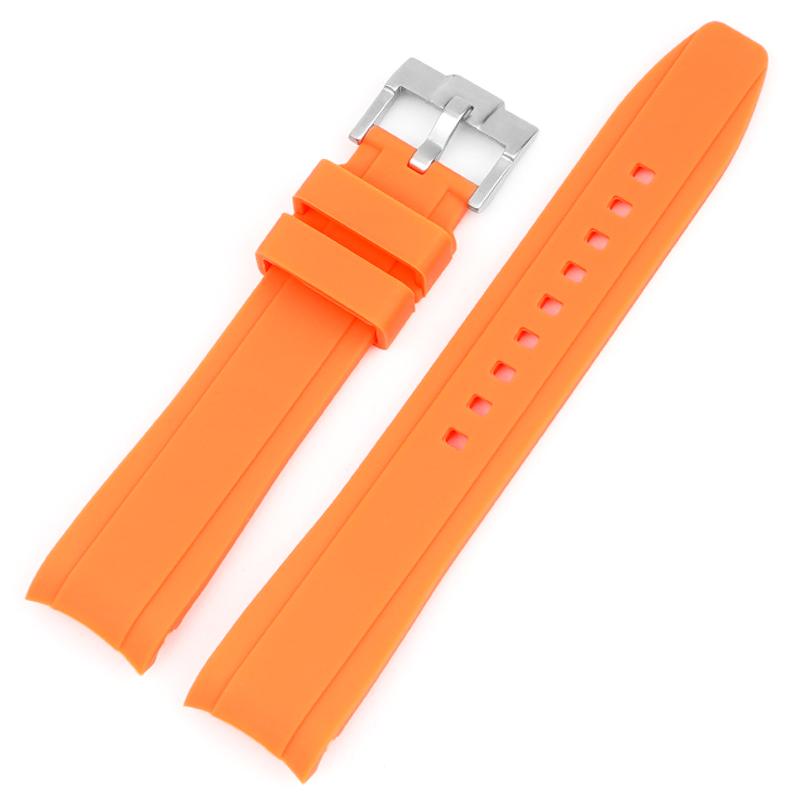For Omega Swatch Co Branded Watch Band Silicone Planet System Curved Silicone For Rolex Water Ghost Watch Band 18mm 19mm 20mm 21mm 22mm