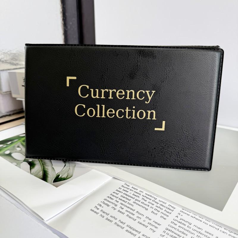 

40-Pocket Transparent Currency & Coin Collection Album for Banknotes and Stamps 20 Pockets