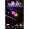 2x Car USB LED Rainbow Color 5V Retro LED Bulbs RGB Night Light Yellow Candle Style Camping Incandescent Decorative LED Lighting