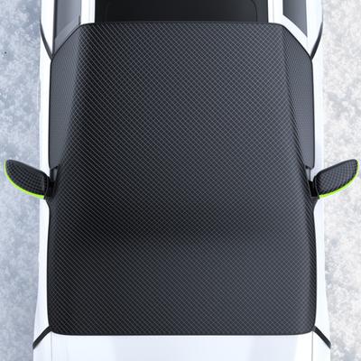 Universal Car Windshield Snow Cover Thick Anti-Frost Sun Shade with Magnets & Reflective Strips All Season Protection Snow Shield