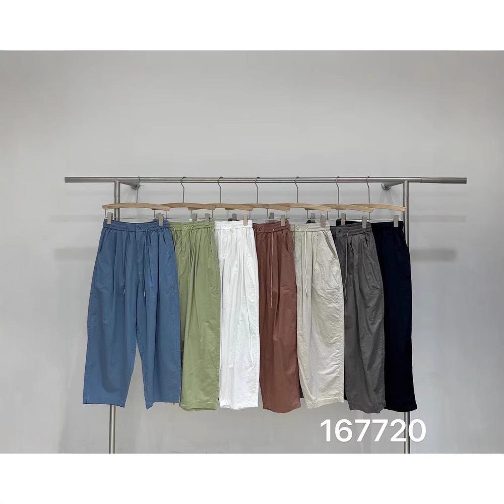

Summer Thin Elastic High Waist Plus Size Harem Pants Green