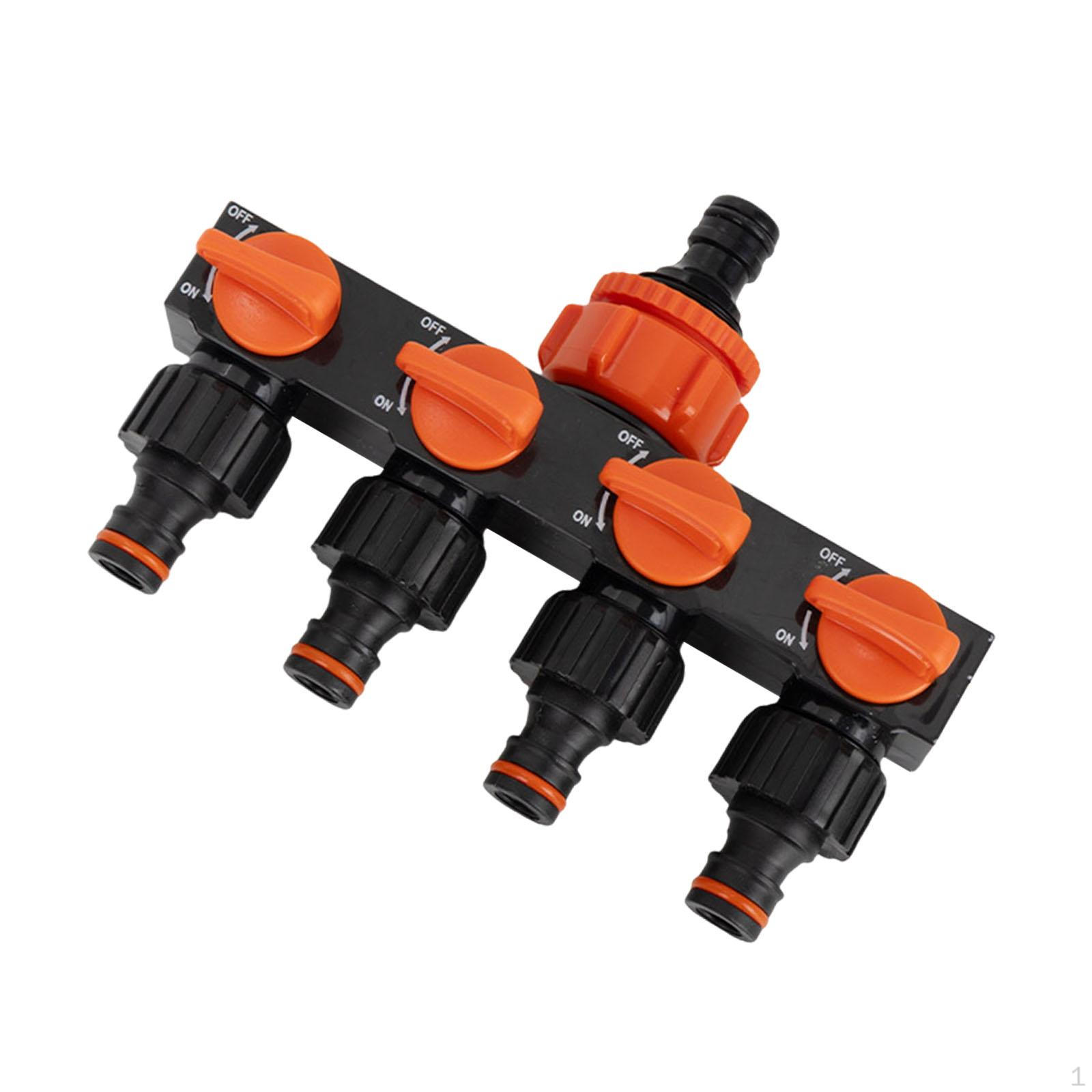 

Garden Hose Distributor with Portable Switch And Agricultural Adapter красный