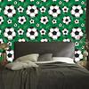 Soccer Ball Wallpaper On a Green Background for the Living Room and Bedroom 50x1000